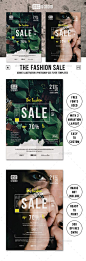 Fashion Sale Flyer Template PSD, AI Illustrator. Download here: https://graphicriver.net/item/fashion-sale-flyer/17410315?ref=ksioks