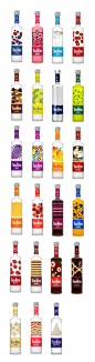 All of the 3 Olive Vodka Bottle designs. I had no idea ... | Packaging #采集大赛#