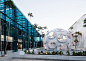Sou Fujimoto's Palm Court completes in Miami : Sou Fujimoto has used blue glass fins to form "crystallised showers of the sunlight" around his shopping centre in the Miami Design District.