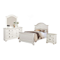 Picket House Furnishings - Addison Full, 4 Piece Set, White - Panel Beds