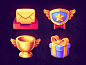 UI Icons ui golden badge email cup present logo icon