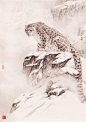 唐坚画室|国画|工笔|藏獒|雄狮|虎|豹|狼|野生动物画|人物画