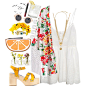 A fashion look from July 2015 featuring sun dresses, kimono robe and leather shoes. Browse and shop related looks.