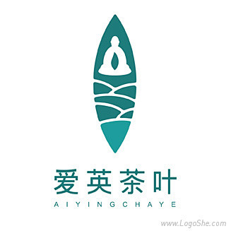 爱英茶叶Logo设计