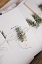 simple <a class="pintag" href="/explore/winter" title="#winter explore Pinterest">#winter</a> program idea photo: Kate Osborne Florals: Sarah WInward as seen in <a href="/MarthaWeddings/" title="