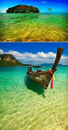 【泰国-甲米岛】这色彩鲜明的海，真是太喜...