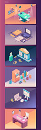 Dimensions 48 Free 3d high quality isometric shapes : This project designed for all designers to help them work in wide scale especially those work in graphic design and motion graphics, thus project files divided into 7 categories in different fields [bu