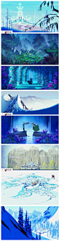 迪斯尼《冰雪奇缘》Visual Development Art from The Art of Frozen