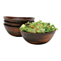 Lipper International - Cherry Small Wavy Rim Bowls, Set of 4 - Dining Bowls