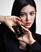 Photo shared by YSL Beauty Official on August 29, 2023 tagging @ahnjooyoung_, and @newjeans_official. May be an image of 1 person, makeup, hair, lipstick, hand cream and text.