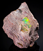 mineralists:
“ Fire Opal in Rhyolitic matrix
Carbonera Mine, Mexico
”