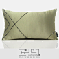 匠心宅品/新古典法式样板房软装沙发抱枕豆绿钉珠腰枕（不含芯）-淘宝网