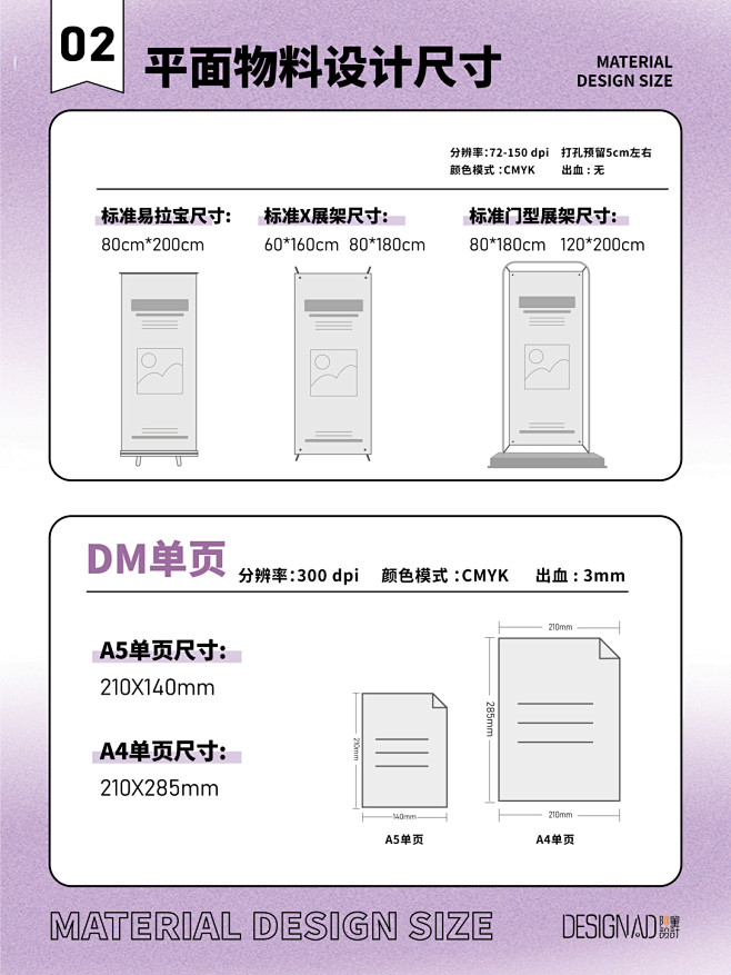 【干货分享】平面设计物料印刷尺寸汇总-古...