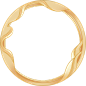 七夕古风通用边框素材-金色圆形复古边框