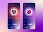 Music App UIX ux ui startup screen music mode minimal light lalit inte