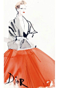 英国时装大师 大卫·唐顿 (David Downton) 时尚插画设计一组