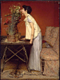 维多利亚时代的知名画家Lawrence Alma-Tadema，配色太美。 ​​​​