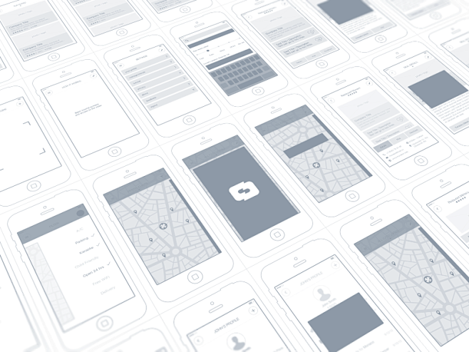 Wireframes by Top UX...