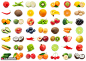 新鲜有机菜蔬 美味水果 水果切面 高清水果蔬菜设计素材JPG cm08585627设计素材素材下载-优图-UPPSD