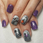 60+ Halloween Nail Art Ideas : 
There are so many fun designs to choose from and depending on the costume for your Halloween, you should pick the one that suits your costume theme the best. Zombie nails,Skull nails, witch nails, spider nails, pumpkin nail