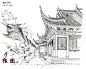 国外大师建筑手绘 素描 速写 绘画 (166)