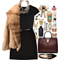 A fashion look from December 2016 featuring cut-out crop tops, mink coat and mini skirt. Browse and shop related looks.