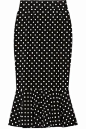 美国直邮Dolce ＆ Gabbana 432197女波点真丝铅笔半身裙包邮-tmall.hk天猫国际