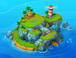 Isometric Islands for Solitaire Dash, Grigoriy Chekmasov : Here are some islands I´ve made for Solitaire Dash. It is a mobile and web solitaire card game, developed by Kosmos.<br/><a class="text-meta meta-link" rel="nofollow" 