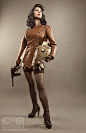 Bettie Page as the Rocketeer by Riddle1