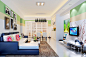 现代小户型简约客厅转角沙发装修效果图片#墙面颜色#