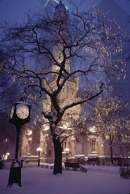 雪中的芝加哥，很美 美帝、、、、