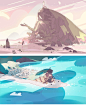 Novos cenários do seriado Steven Universe | THECAB - The Concept Art Blog