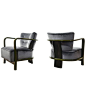 Pair of Armchairs by Vittorio Valabrega Turin, circa 1930 | See more antique and modern Armchairs at https://www.1stdibs.com/furniture/seating/armchairs