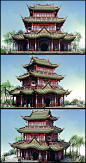 chinese temple lowpoly by ZawYeMyint - Zaw Ye Myint - CGHUB