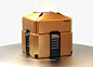 Overwatch Golden Loot Box Fanart, Linus Damm : Personal project.<br/>Fan made loot box from the game Overwatch.