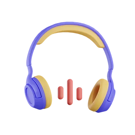 Headphone 3D Icon