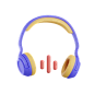 Headphone 3D Icon