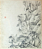 弘仁——《黄山图册》山水册页欣赏 | 
清|弘仁(1610-1664)，俗名江韬，字六奇，又名舫，字鸥盟。明亡后于武夷山为僧，字渐江，号梅花古衲。安徽歙县人，清初四画僧之一。擅山水，初学宋人，晚法萧云从、倪瓒等，笔法清刚简逸，意趣高洁俊雅。"新安画派"创始人，和查士标、孙逸、汪之瑞并称"新安四大家"。兼写梅竹，工诗。