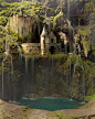 神奇的瀑布城堡！ #古镇#