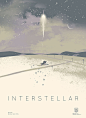 Gorgeous INTERSTELLAR posters by Kevin Dart.