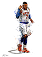 NBA- ENTERBAY : My work of painting and illustrations for the brand ENTERBAY and the NBA.