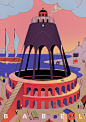 Babel / ziggurat : illustration on the tower of Babel / ziggurat