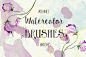 117 Watercolor Brushes   - PS饭团网