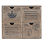 木质首饰盒 复古做旧 抽屉柜收纳箱 盒 zakka 外贸 日单特价