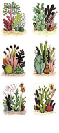 Magic Cactus Garden - geffen refaeli illustration: 