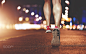 Female Runner in the city night by D Bunn on 500px