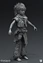 Horizon Zero Dawn - Child Aloy, Arno Schmitz : This is a Child Aloy, a character I worked on for Horizon Zero Dawn.<br/>For this character I did the Highpoly sculpt and extensive texture polish.<br/>You can see the final textured version here 