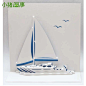 简单3D纸雕立体贺卡 纸立体造型立体构成作业 帆船游轮A266-淘宝网
