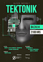 Black Market "Tektonik" Gig Posters : Gig posters I made for Black Market event "Tektonik"