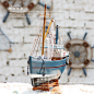 100%好评地中海风格家居全手工实木渔船船模工艺船-3色选全国包邮-淘宝网